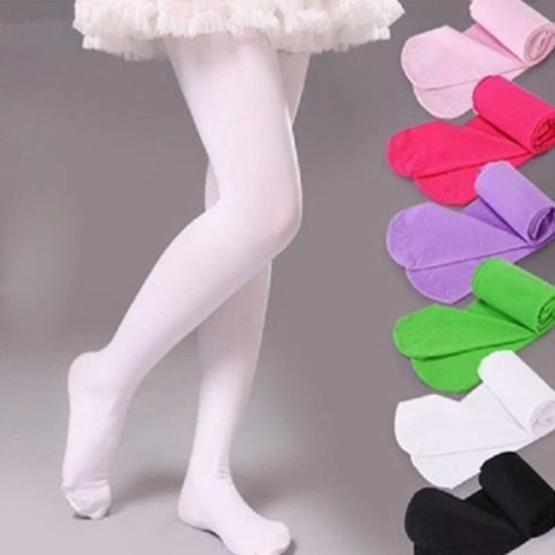 Student Children Kids Girl Dance Socks Ballet Tights Baby Pantyhose Candy Color - Image 4 of 4