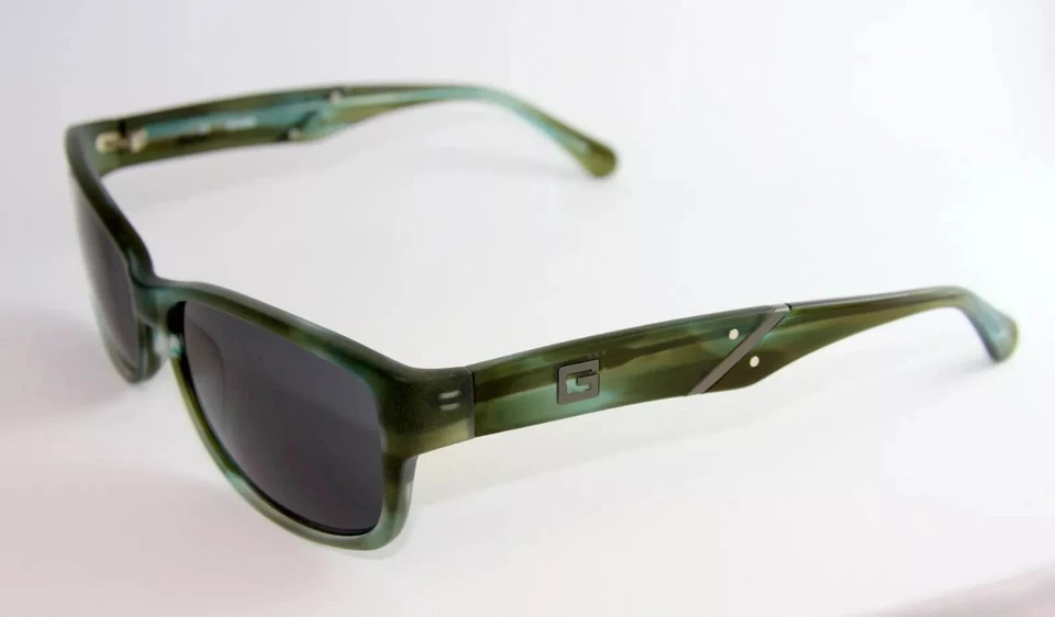 Óculos de sol masculino Guess GU6755-MBL-3 armação quadrada verde fosco NOVO autêntico - Imagem 3 de 4