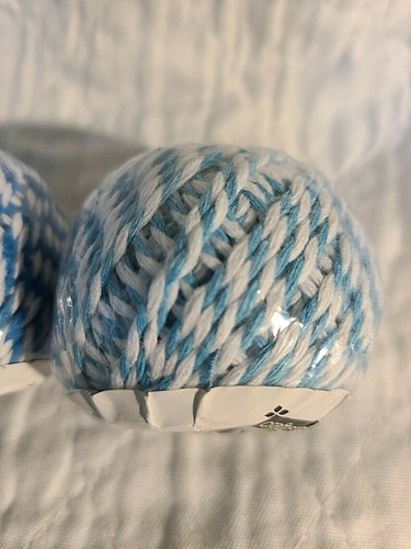 (4) Craft Smart 35 yards / 32 m twine (2) blue and white (2) red and white - Picture 10 of 10