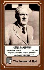 1975 Hall of Fame BROWN #8 Jimmy Conzelman HOF RARE Providence Steam Roller 1928