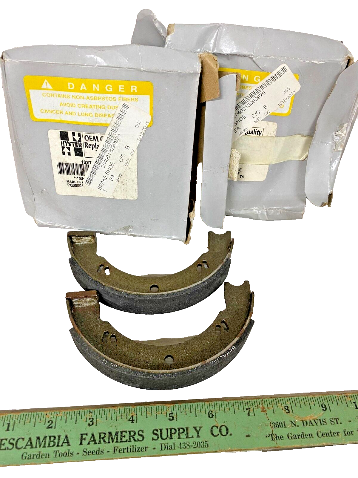 QTY 2 HYSTER 1327196 BRAKE SHOE 380768 | eBay