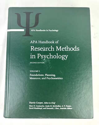 APA Handbook of Research Methods in Psychology - 2nd Edition - Volume 1
