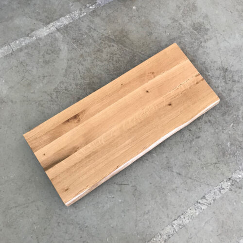 Piano del tavolo piano rovere legno massello con bordo albero NUOVO tavolo tavola legno incollato - Foto 7 di 12