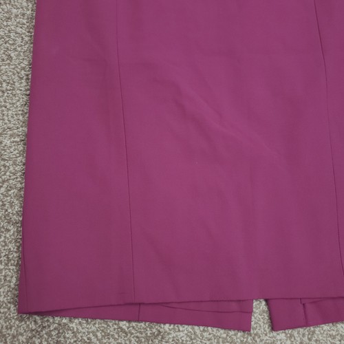 Ann Taylor Skirt Women Size 4 Oasis Purple Straight Slit Stretch Zip Gentle Use - Picture 6 of 17
