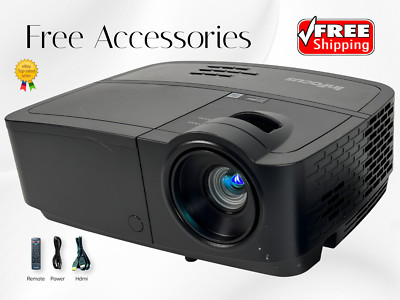 InFocus IN2128HDx DLP Projector 4000 ANSI Cinema Full HD 3D 1080p HDMI w/Remote
