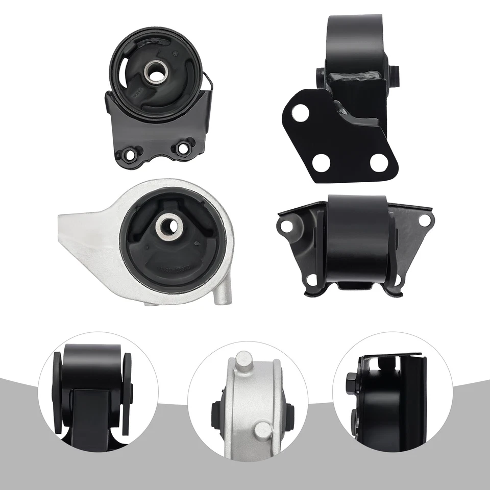 2002-2004 2005 for Hyundai Sonata 2.4L Engine Motor & Trans Mount 4PCS for Auto Foto 3 de 4