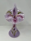 FENTON PINK IRIDESCENT HP JIP JACK IN PULPIT SHELLEY FENTON VASE