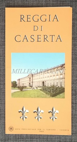 REGGIA DI CASERTA - Depliant Turistico ENIT con Mappa Illustrata e Foto - Photo 1/3