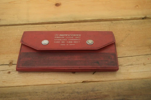 NEW Mitutoyo 186-901 Radius Gage Gauge Set - Japan Made - 1/32" to 1/2" - NOS