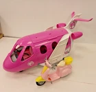 Barbie Mattel Vespa Scooter  Pink And Yellow  With Basket + Dream Plane Vintage
