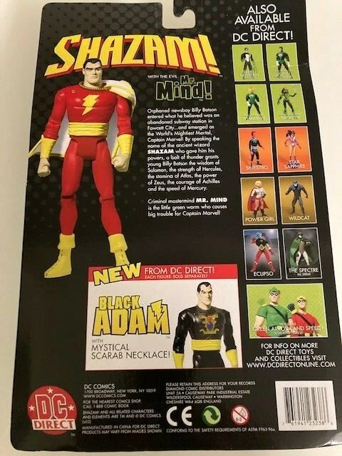 Figura de acción directa de Shazam (Capitana Marvel) DC 2002 nueva sellada Foto 2 de 2