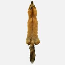 Red Fox Real Fur Pelt -  Professionally Tanned Red Fox - Medium Grade