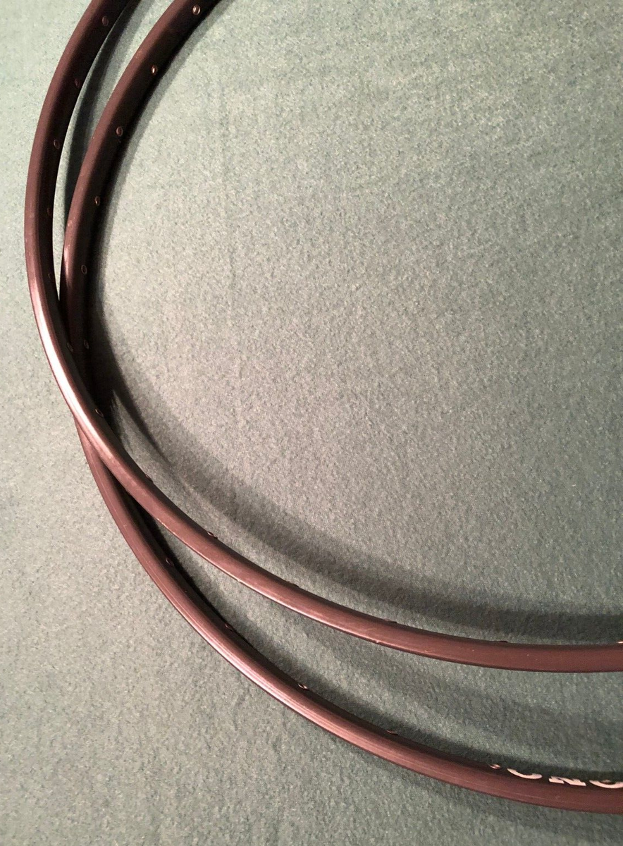 RARE Vintage AMBROSIO MONTREAL CRONO 36 SEWUP RIMS Pair TUBULAR