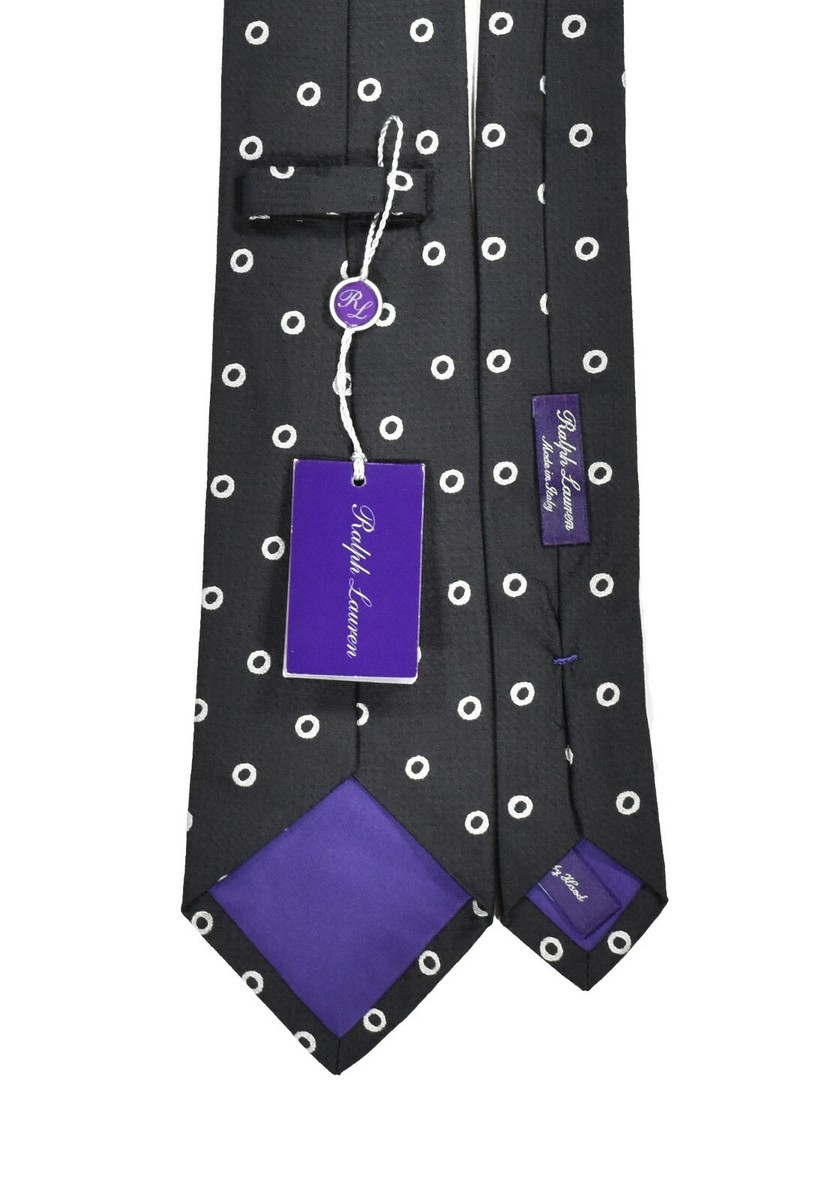Ralph Lauren Purple Label ネクタイ Ralph Lauren Purple Label Handmade Blue Patterned Mulberry