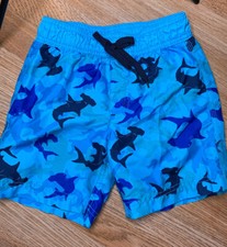 Gymboree Boys Sz 6 Swim Trunks Tidal Pool Blue 2015 Hammerhead Shark Cruise Line
