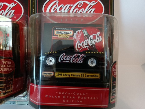 Matchbox Collectibles Coca-Cola 71 Chevy Camaro & 98 Chevy Camaro SS Convertible - Picture 3 of 13