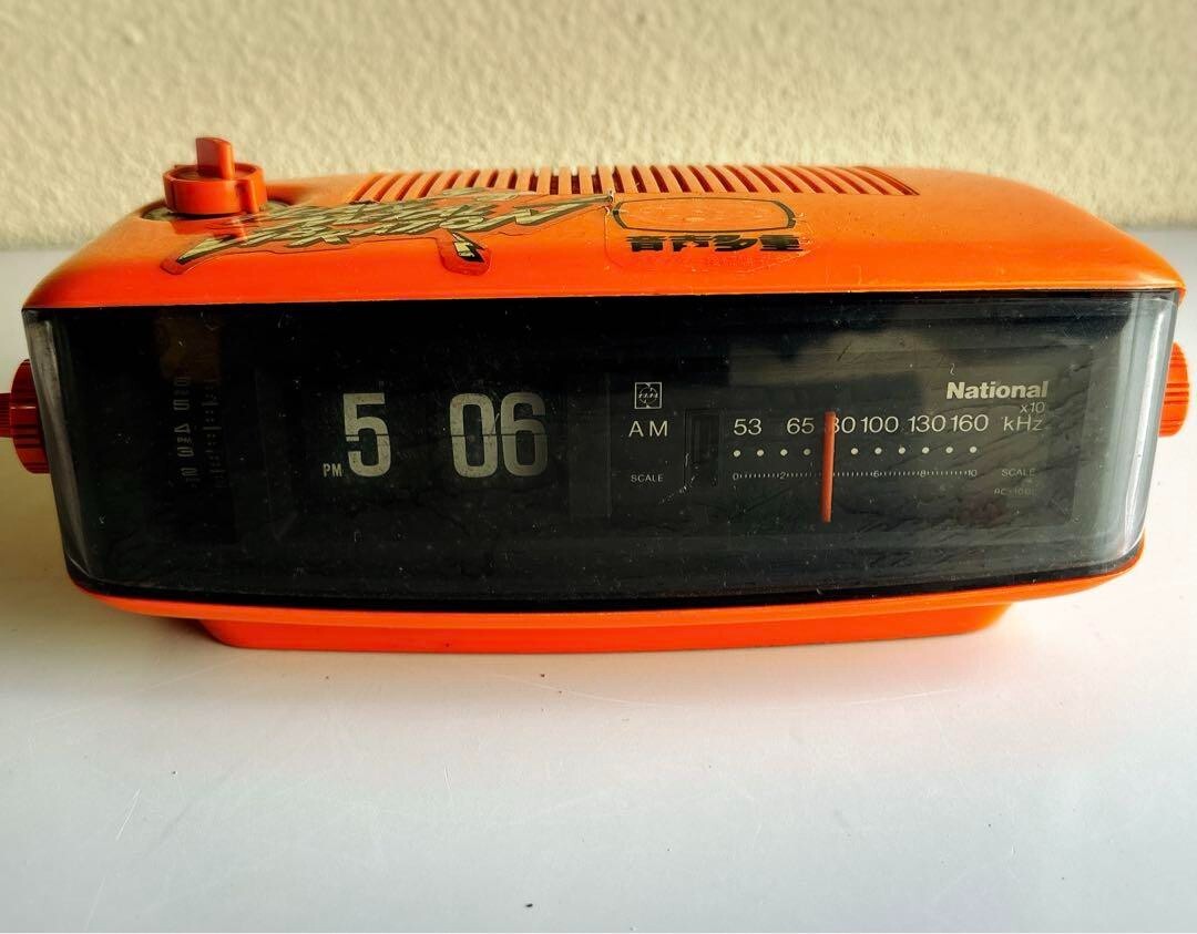 National Flip Alarm Clock RC-1001 Retro Vintage Free Shipping | eBay