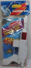 VTG 80's SPACE WAR GALAXY ATTACK MACHINE GUN SPARKLING ACTION FRICTION TOY MISP