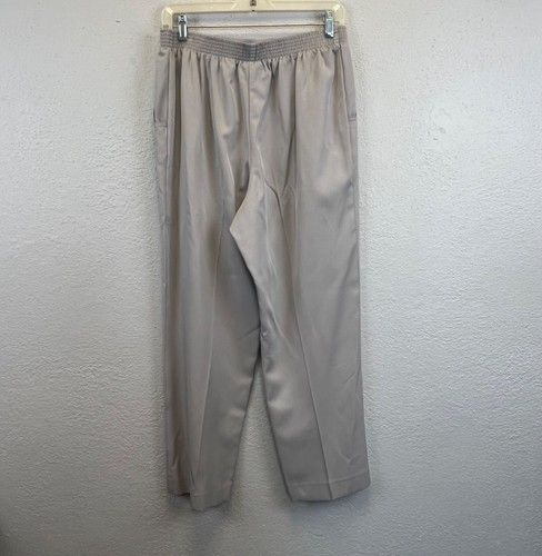 Alfred Dunner Women's Gray Pull On Elastic Waistband Pants - Size 12 - Picture 4 of 7