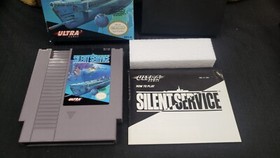CIB SILENT SERVICE NINTENDO NES VIDEO GAME WITH PROTECTOR CASE