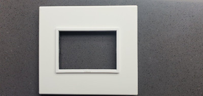 Plaque Vimar Eikon Evo A 3 Modules White Color Full Code 21653.17
