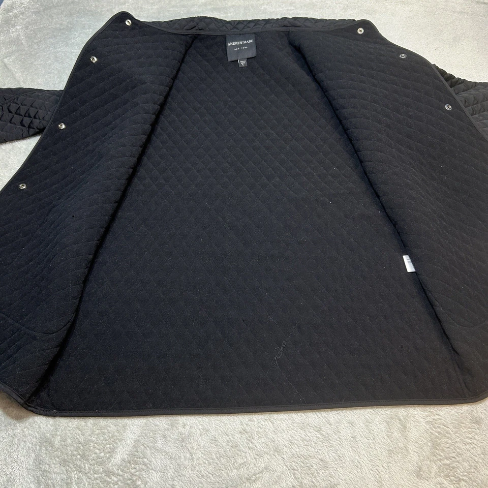 Marc New York Andrew Marc Quilted Jacket Women's Size Large Black - Image 4 of 4