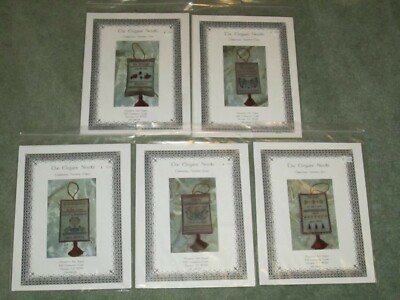 NEW THE ELEGANT NEEDLE CHRISTMAS NUMBER ONE TWO THREE FOUR & FIVE CROSS STITCH 