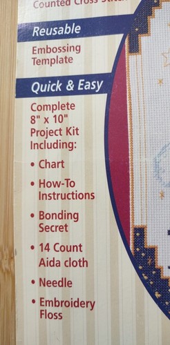 I Believe Counted Cross Stitch Kit Banner 21855 Plaid Stitched Impressions 1995 - Picture 3 of 5