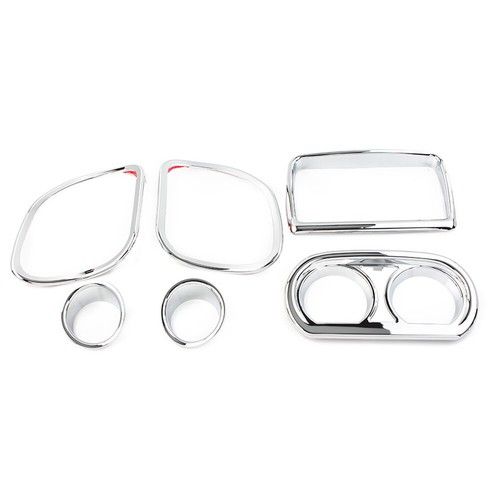 Inner Fairing Speedometer Radio Speaker Trim Chrome For Harley Road Glide 15-22 - Picture 4 of 8