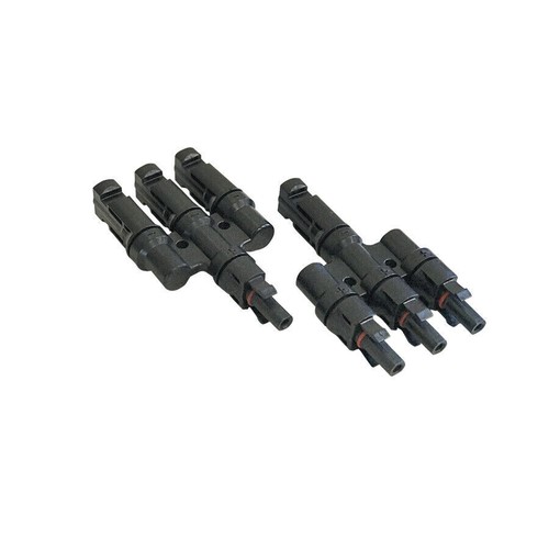 branch connectors 3 way SOLAR PANEL compatible with 4mm solar plugs motorhome RV - Foto 2 di 6