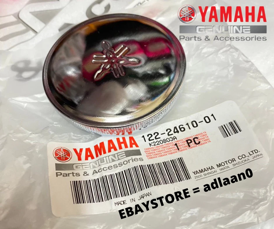 YAMAHA AT1 CS3 CS5 G6 G7 L5 LS2 OEM CHROME GAS FUEL TANK CAP 122-24610-01-00 Foto 2 de 4