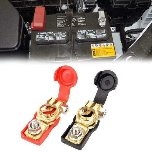 1 pair Battery Terminal Adjustable Clamp Clip Positive Quality P9D0 Car M❁UK - Picture 2 of 12