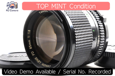 [TOP MINT] Canon New FD nFD 85mm f/1.8 MF Portrait Prime Lens From Japan