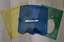 Creative Memories Scrapbook Stencils Lot of 3 Plus Bonus Purple Bold Pen-NEW