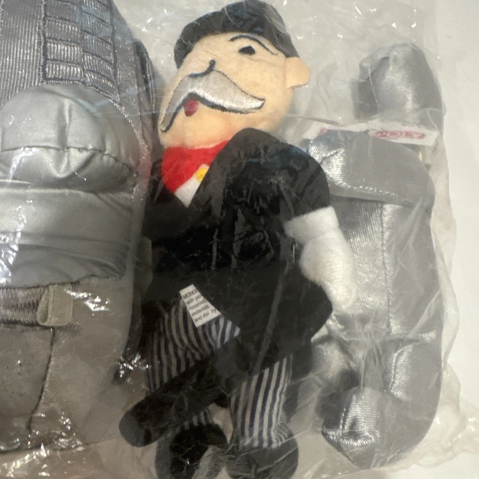 *NEW* Plush Beanie 7" 1999 Special Edition Token MR. MONOPOLY, CAR & DOG - Image 3 of 4