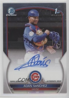 2023 Bowman Chrome Prospect Adan Sanchez #CPA-ASA Auto 0b3