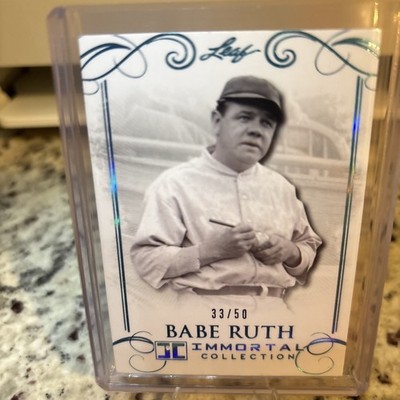 💎2017 Leaf Babe Ruth Immortal Collection #42 33/50 HOF 💎