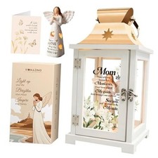Remembrance Angel Memorial Lantern - Memorial Gifts for Loss of Mother, Mom