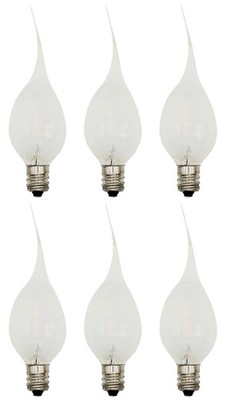 Creative Hobbies Silicone LED Night Light Bulbs, 6 Count (Pack of 1), White 