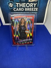 2025 Panini Prizm WNBA Kaitlyn Chen Rookie Prizm Seismic Red Variation 198/249🔥