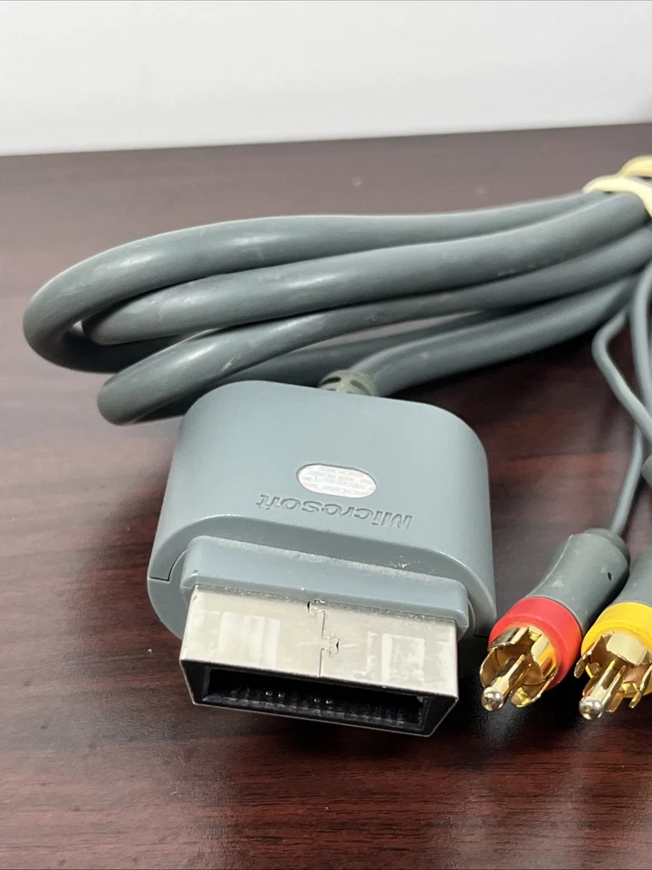 OEM Microsoft Xbox 360 AV RCA Video Cable Cord X810973-001 - Image 3 of 4
