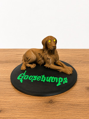 Goosebumps Glowing Eyes Dog Custom Figure, Goosebumps Opening 