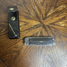 Vintage Pat Pend Leatherman Super Tool & Leather Sheath