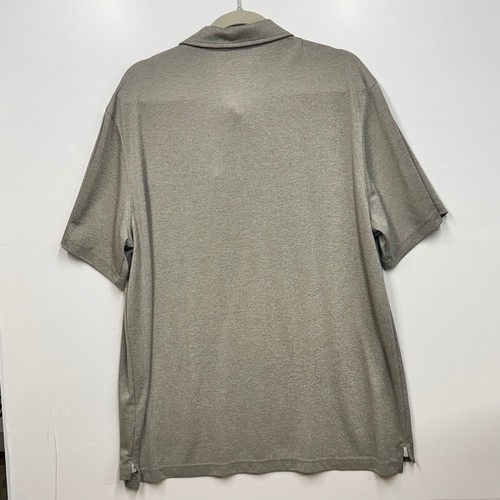 Duluth Trading Co. Polo Shirt Relaxed Fit Hidden Pocket Gray Mens Large - Picture 2 of 9
