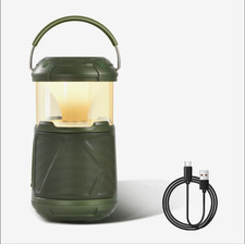 Portable Bluetooth Wireless Speaker w/ Camping Lantern Light   Rechargeable-NEW 