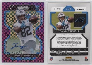 2021 Panini Prizm Purple Power /49 Tommy Tremble #415 Rookie Auto RC