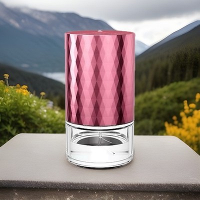 Waterless Oil Diffuser 100mL, Battery Powered, LED Light, Limited Pink/Red
