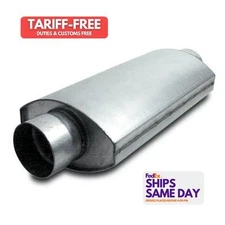 Dynatech DTH776-14402 Oval 14 in Long Steel Muffler Performance Racing Parts