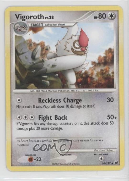 Vigoroth Pokémon Platinum #64 2009