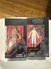 Hasbro Star Wars the Black Series Chewbacca And Princess Leia Organa Hoth - NIB